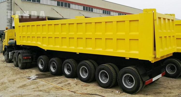 6 axle tipper semi truck trailer for sale