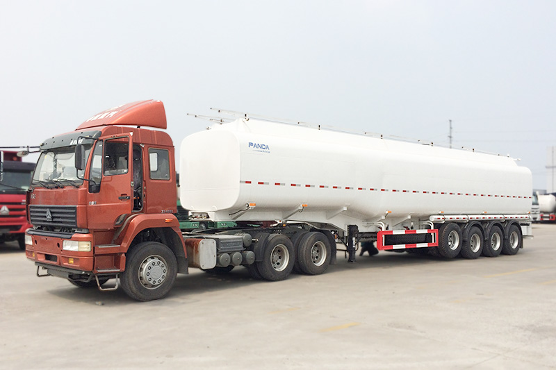 flour axles 60 KL gasoline tanker truck trailer