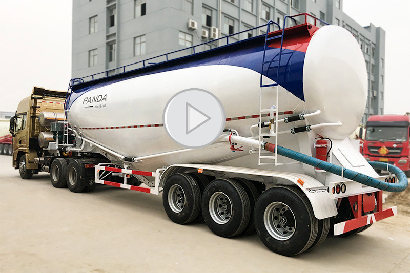 55 ton dry bulk cement trailer video