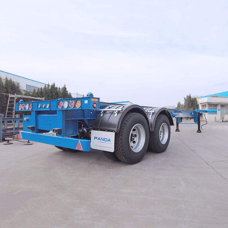 2 axle 40ft gooseneck chassis1