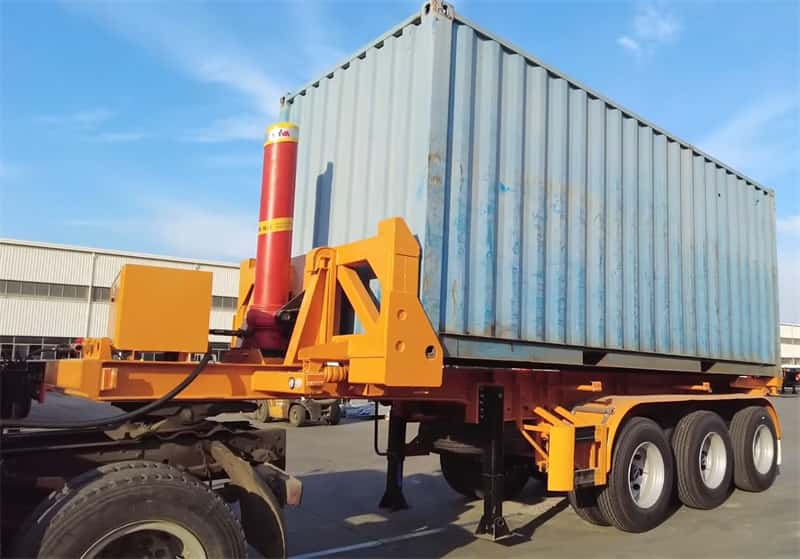 2 axle container tipper chassis