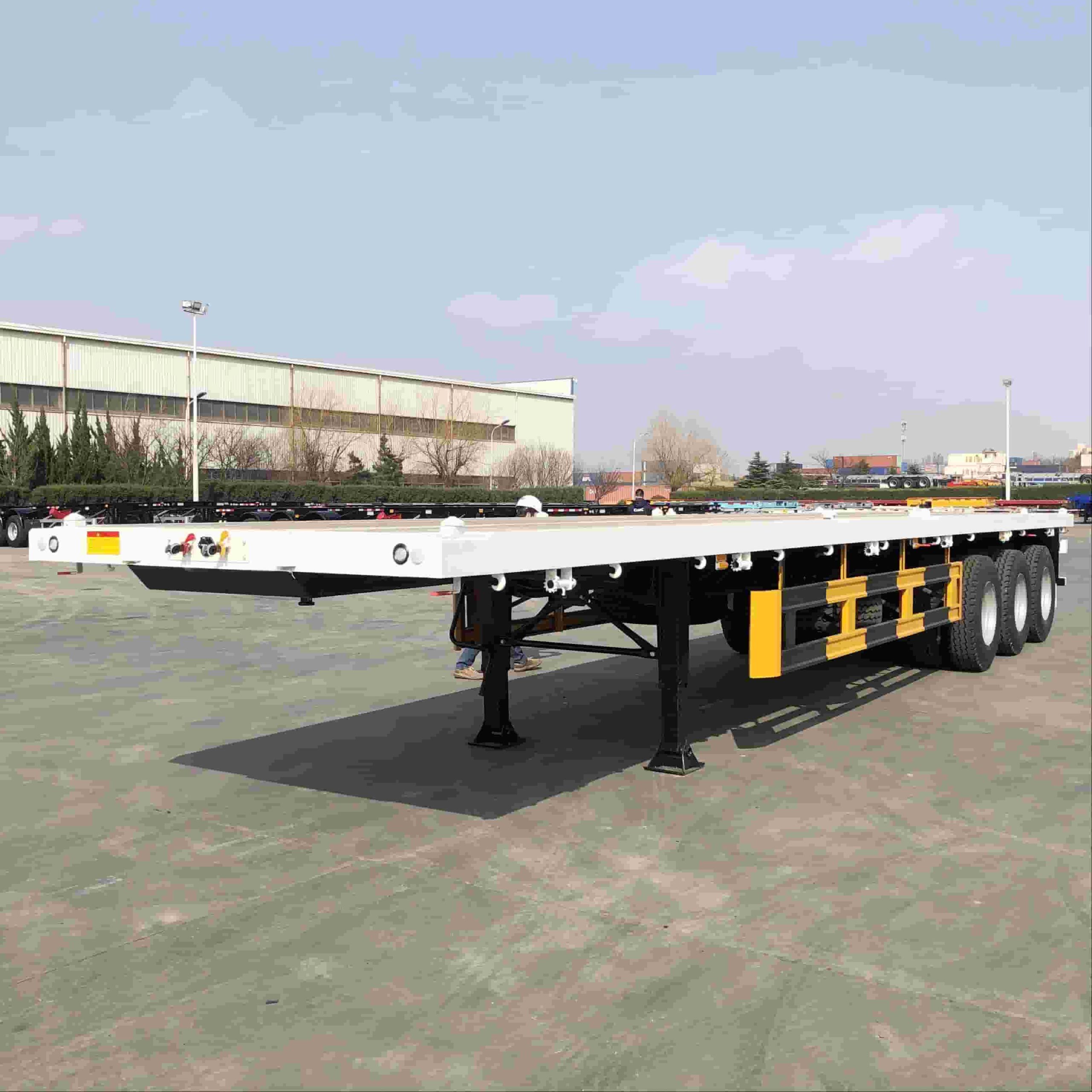 40ft flatbed trailer with wood floor